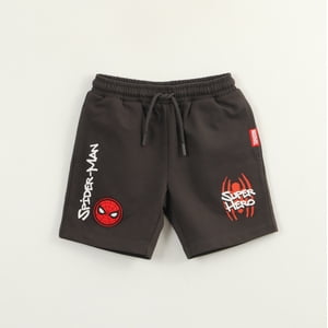 Short Niño Gris Super Hero Spiderman Marvel