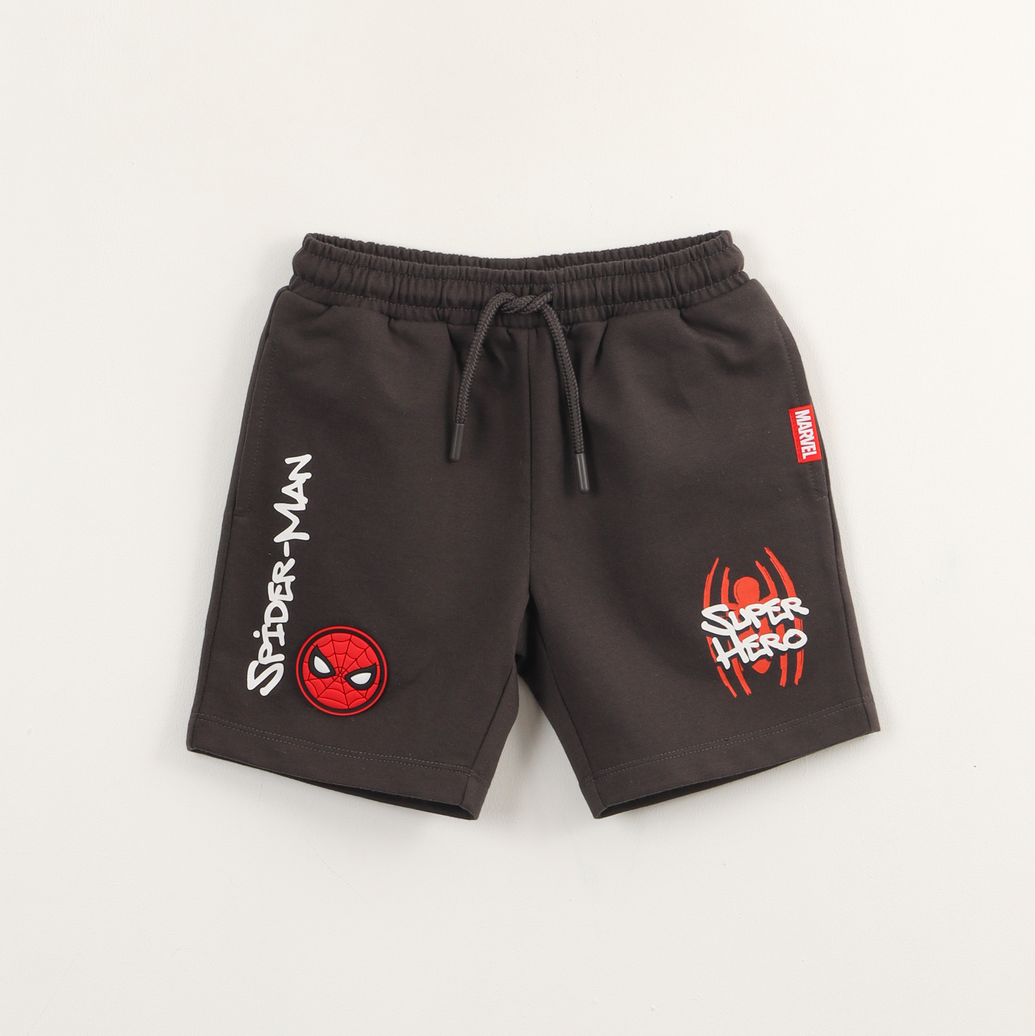 Short Niño Gris Super Hero Spiderman Marvel