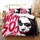 thumbnail image 2 of The Joker Horror Clown Quilt Duvet Cover Set Doona Cover Bedroom Decor 3-Piece Bedding Set, 2 of 5