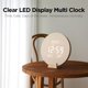 thumbnail image 5 of Reloj Mooas Wood Moon LED inalámbrico con temperatura y humedad, 5 of 7