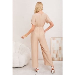 Likeshop - Enterito Mujer Casual Pierna Ancha Bordado Cuello V 3350