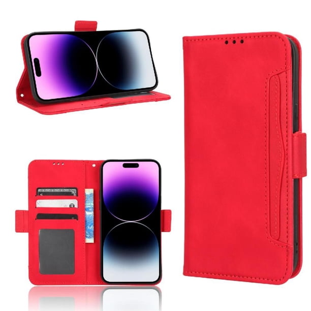 Funda Tipo Billetera FOXDOCK para iPhone 14 Pro – Tapa Flip con Tarjetero