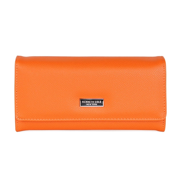 Kenneth Cole - Billetera Flap-bessie Naranja