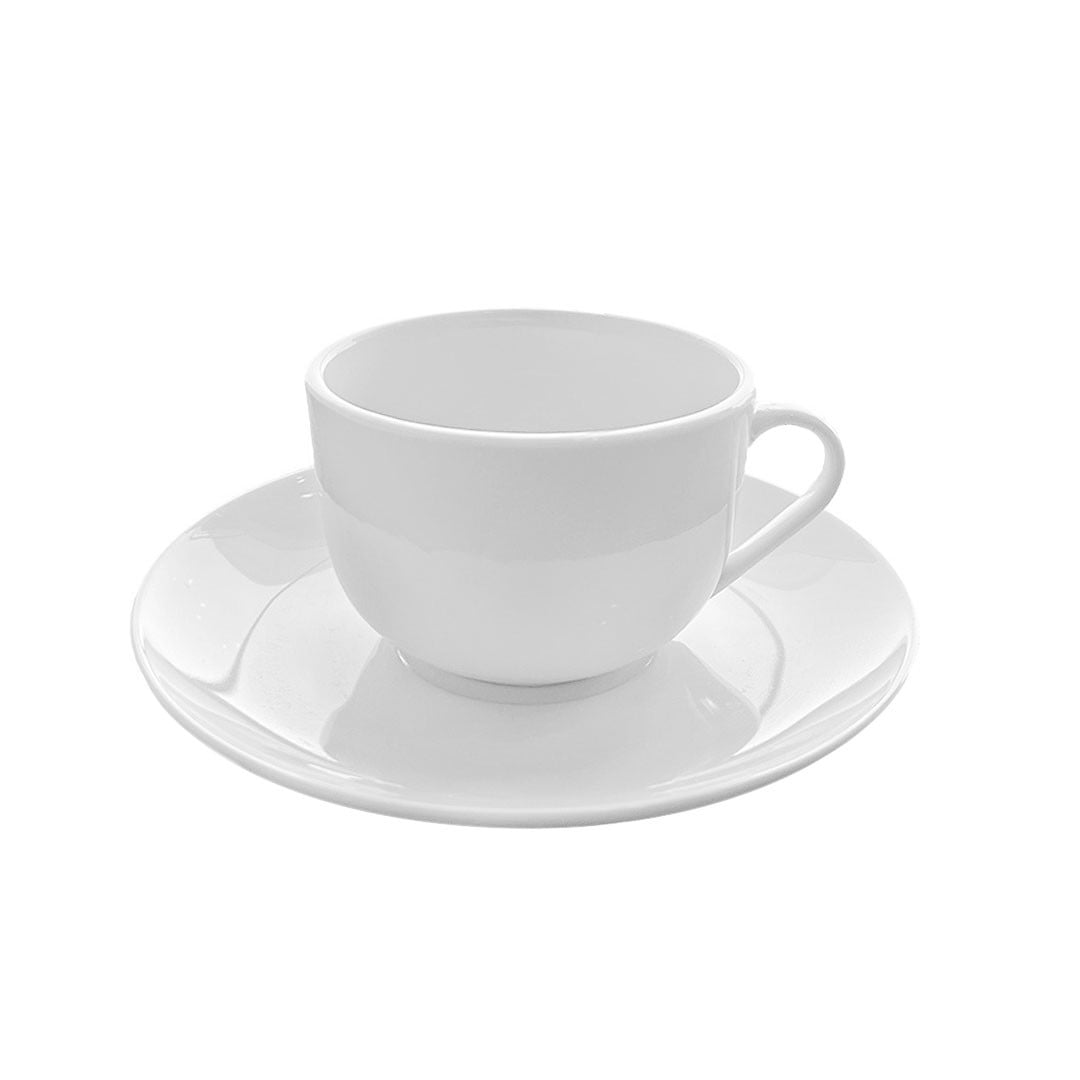 Imahe - Set 6 De Taza Y Plato De Te Porcelana 220cc Padua