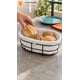 thumbnail image 5 of Panera Canasto Tela Ovalada 29cm Base Metal Servir Pan, 5 of 12