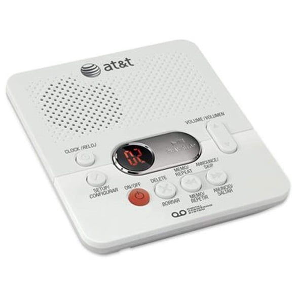 Sistema de respuesta digital AT&T (1740WH) con marca de tiempo - blanco