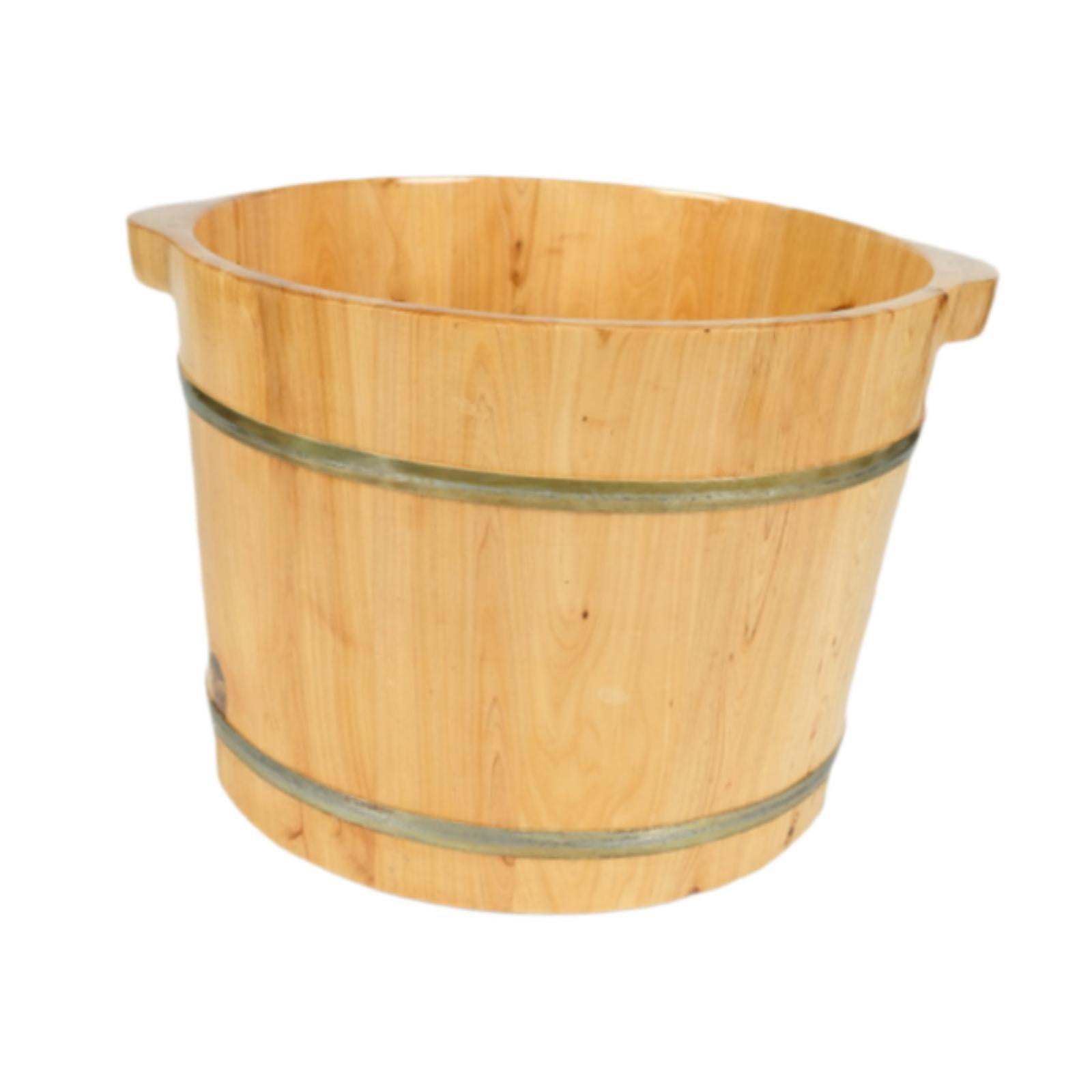Ioensy - Cubo De Baño De Pies De Madera Para Uso Doméstico, Regalo Para Spa De Pies Para El Hogar
