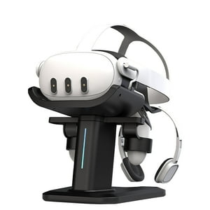 Soporte De Exhibición Aaronmei Para Controladores Headset Quest 3 Negro
