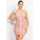 thumbnail image 1 of Vestido Mini De Tirantes Fruncido Con Ganchos Y Ojales, 1 of 5
