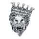 thumbnail image 3 of Broche De Cabeza De León Con Insignias De Corona Regalos Con Forma De Animal Mujeres Hombres Silve, 3 of 5