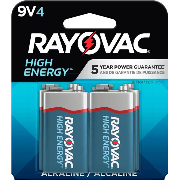 Pila Rayovac High Energy 9V Alcalina Pack 4