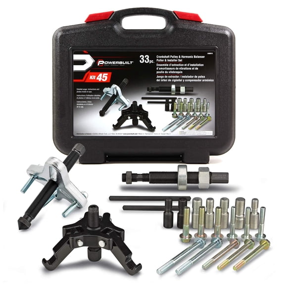 Kit de Herramientas Powerbuilt para Instalador de Amortiguador Armónico de 33 Piezas