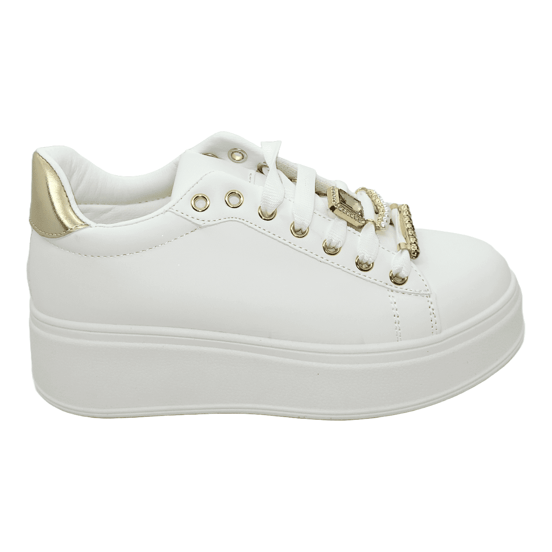 Zapatillas Weide Blanco/dorado | Zw03 - Talla 38