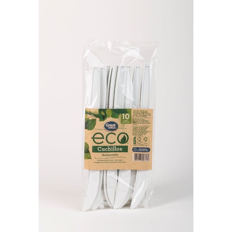 Cuchillo Biodegradable 10 Unidades 10 Un Great Value