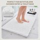 thumbnail image 2 of Alfombra de baño Ruggnovea 91 x 61 cm blanca de chenille lavable, 2 of 9