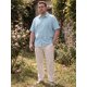 thumbnail image 2 of INSPIRE CHIC Camisas de Hombre Grandes y Altas de Manga Corta con Botones para la Playa Verano Camisa Casual 5XL Azul, 2 of 5