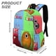 thumbnail image 3 of Jardín de Banban-theme Backpack, Campus style schoolbag Bookbag with Adjustable Shoulder Straps And Large Zip Compartment, Unisex Travel Bags.42x30x15cm, 3 of 6
