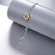 thumbnail image 3 of Pulsera Brazalete Plata Fina 925 Flor De Girasol Y Corazones plateado Talla única, 3 of 6