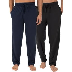 Pantalones Para Dormir Fruit Of The Loom, Tejido 5X Plus, Para Hombre, Negro/Azul Marino