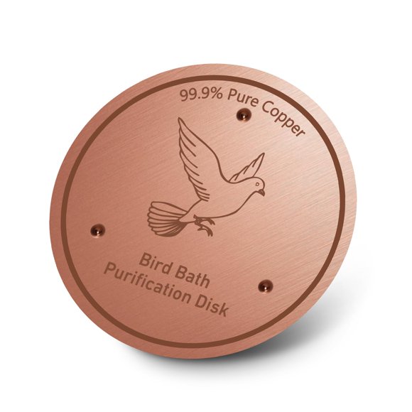 Disco de Cobre de 0,6 mm CDHSBJH para Baño de Pájaros – Sistema Triple Punto