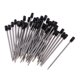 thumbnail image 3 of Paquete de 50 recambios de la pluma de la muestra de la muestra de la pluma del gel de la pluma del Rollerball del metal de 1m m, 7cm negro, 3 of 5