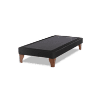 Importclick - Base Elegante Cama Europea 1.5 Plaza 105X200 Cm Negro