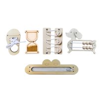 Magideal - Tablero Ocupado Para Niños, Juguete Educativo Para Edades Tempranas, Accesorios Diy, Tablero De Actividades De Juguete Artesanal De Madera Sin Pintar , Estilo A