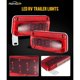 thumbnail image 2 of Partsam Rectangular Red LED RV Camper Trailer Stop Turn Brake Light Kit, 2 of 3