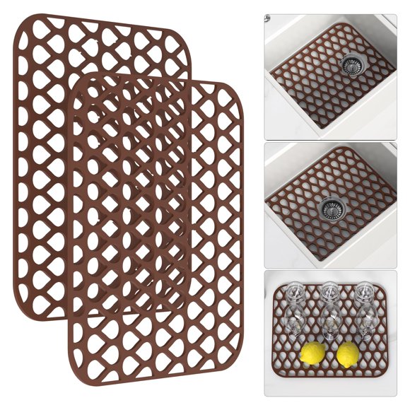 Protector de fregadero TOOVEM 35x29 cm 2 piezas tapete de silicona