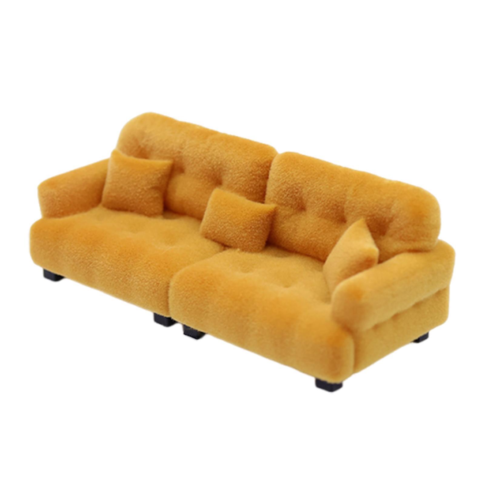 Bothyi - Sofá De Casa De Muñecas En Miniatura, Decoración De Habitación, Juguete Realista En Miniatura, Modelo 1, 20, Marrón