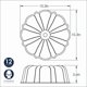 thumbnail image 5 of Molde Bundt Nordic Ware de Aluminio Formado 26 cm 12 Tazas, 5 of 6