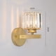 thumbnail image 5 of Lámpara de pared LED de metal, estilo posmoderno, exquisita lámpara de pared de cristal, decoración del hogar, lámpara de pared para sala de estar, TV, dormitorio, mesita de noche, lámpara E27, vidrio, 5 of 5