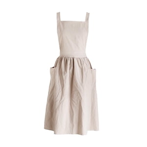 Bothyi - Delantal De Algodón Para Catering, Delantal De Peluquería Sin Mangas Para Chef De Cocina, Avena