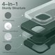 thumbnail image 3 of Funda JETech para iPhone 14 Midnight Green con carga inalámbrica, 3 of 6