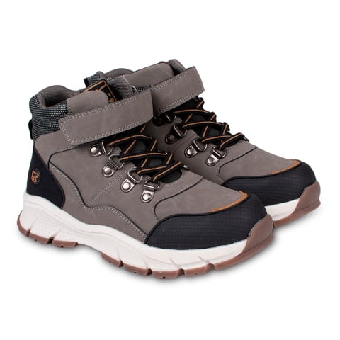 Pillin - Bototo Niño Suela Deportiva Velcro Ajustable Gris