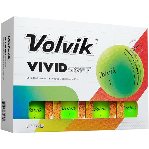 Bolas de Golf Volvik Vivid Soft Verde 12 uds