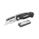 thumbnail image 1 of Cuchillo Plegable Metalico Negro + 10 Repuestos 108011, 1 of 4