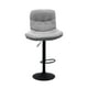 thumbnail image 1 of Silla de Bar Ajustable base negra y tela Estilo Nórdico gris, 1 of 6