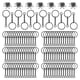 thumbnail image 1 of Juego De Anillos De Llavero De 360 Piezas Anillos De Salto Pasadores De Ojo De Tornillo Para Manualidades De Bricolaje, 1 of 5