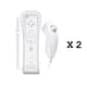 thumbnail image 4 of Pack de 2 controles Burcica para Wii Remote y Nunchuck, blanco, 4 of 6