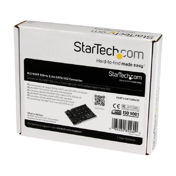 Case Adaptador Disco Ssd M.2 A Sata 2.5 Startech Interno