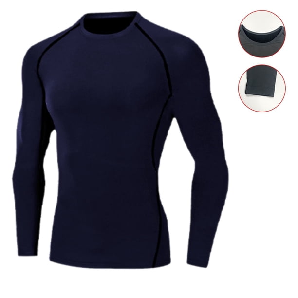 Camiseta Hombre Primera Capa Elasticada Manga Larga Deportiva 305