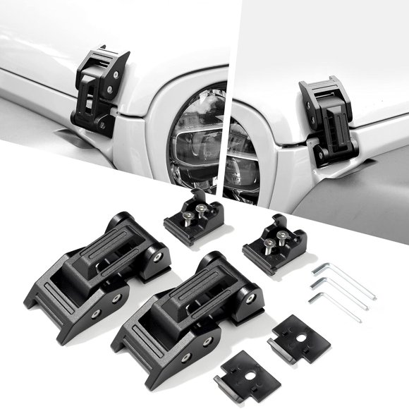 SEVEN SPARTA Hood Latches for Jeep Wrangler JK/JKU, JL/JLU