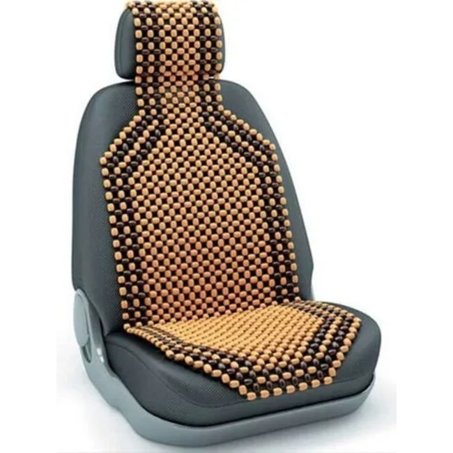 Genérico - Cubre Asiento Respaldo Bolas De Madera Fresco