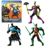 Set De Figuras De Acción Batman Ninja Strike 6 De Dc Comics, Paquete De 3