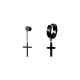 thumbnail image 2 of Aros y pendientes para hombre, 15 pares, color negro, 2 of 3