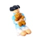 thumbnail image 2 of Niños Besándose Osito De Peluche 1:64 Figuras De Personas Pintadas A Mano Para Decoración De Casa De Muñecas Azul, 2 of 3
