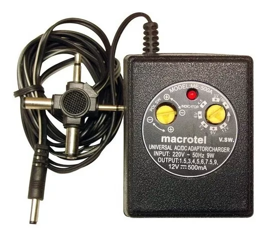 Center Web - Eliminador De Pila 500 Ma Adaptador Universal