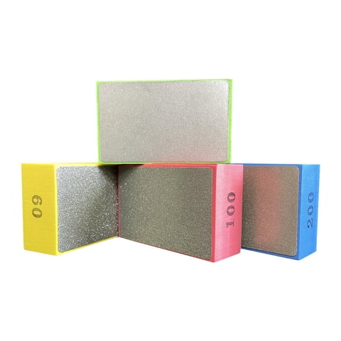 Ioensy - 4 Piezas De Almohadillas Para Pulir A Mano, Herramienta Práctica Para Lijar Cerámica, Metal Y Baldosas.