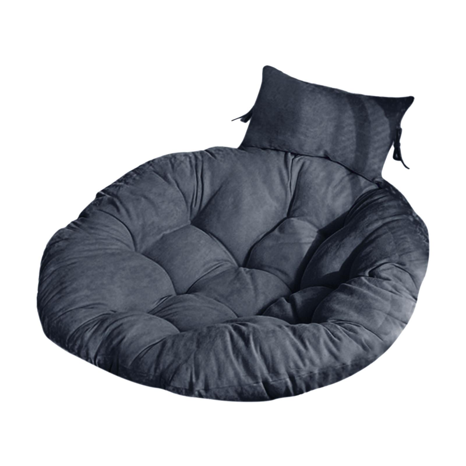 Ioensy - Cojín Colgante Para Mecedora Con Almohada, Alfombrilla Para Silla De Jardín, Hamaca, Color Gris Oscuro